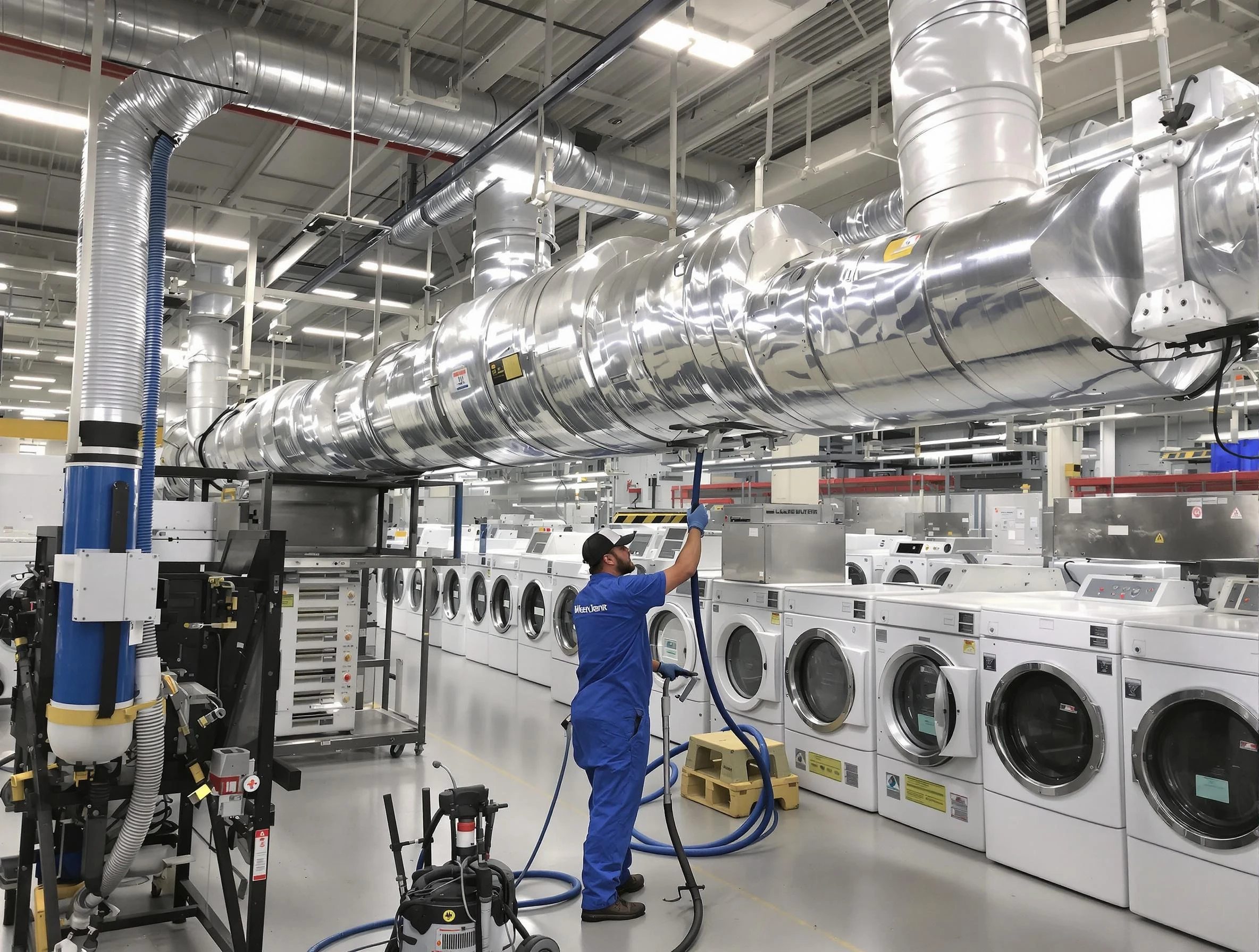 Indio Dryer Vent Cleaning team performing heavy-duty industrial dryer vent cleaning in Indio